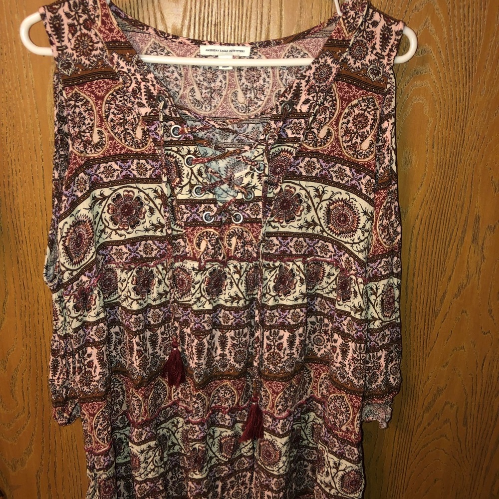 Boho Open-Shoulder Dress